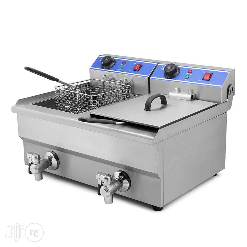 Deep Fryer Electric Commercial Electric Dual Tank Counter Top .12x12