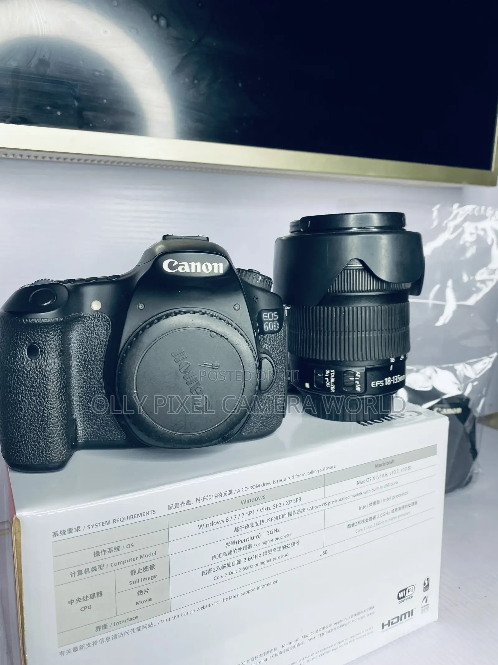 Canon 60d With 18-135 Image Stabilizer Lens