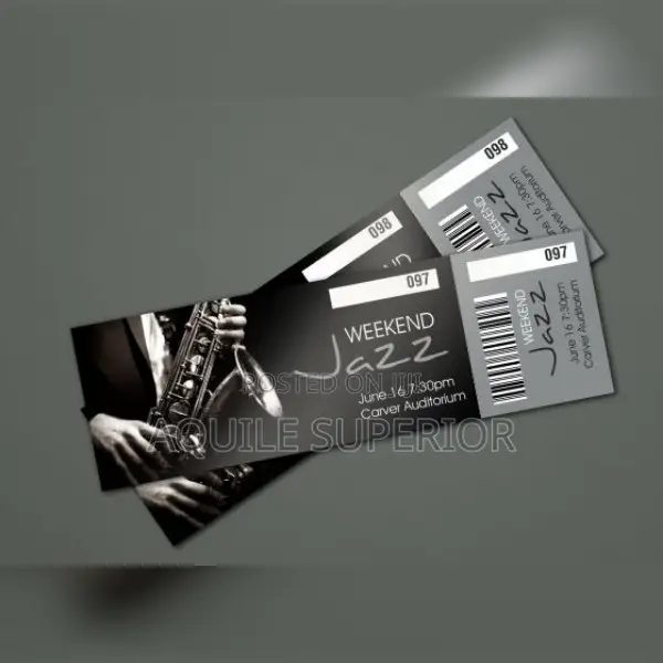 Music Concert Ticket Printing, Same Day Delivery in Lagos, Moq 50pcs
