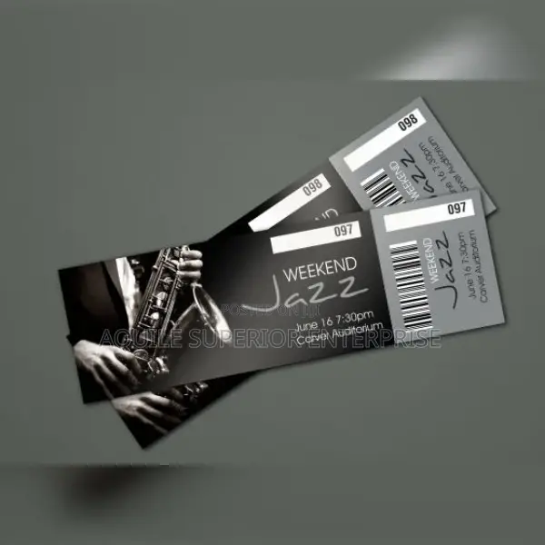 Music Concert Ticket Printing, Same Day Delivery in Lagos, Moq 50pcs
