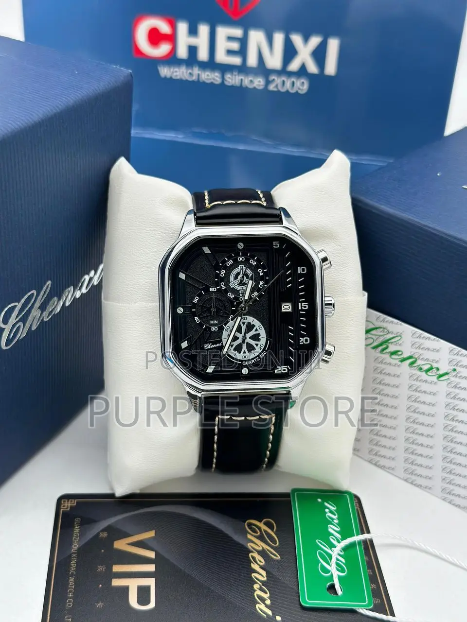 Chenxi Chronograph Leather Watch