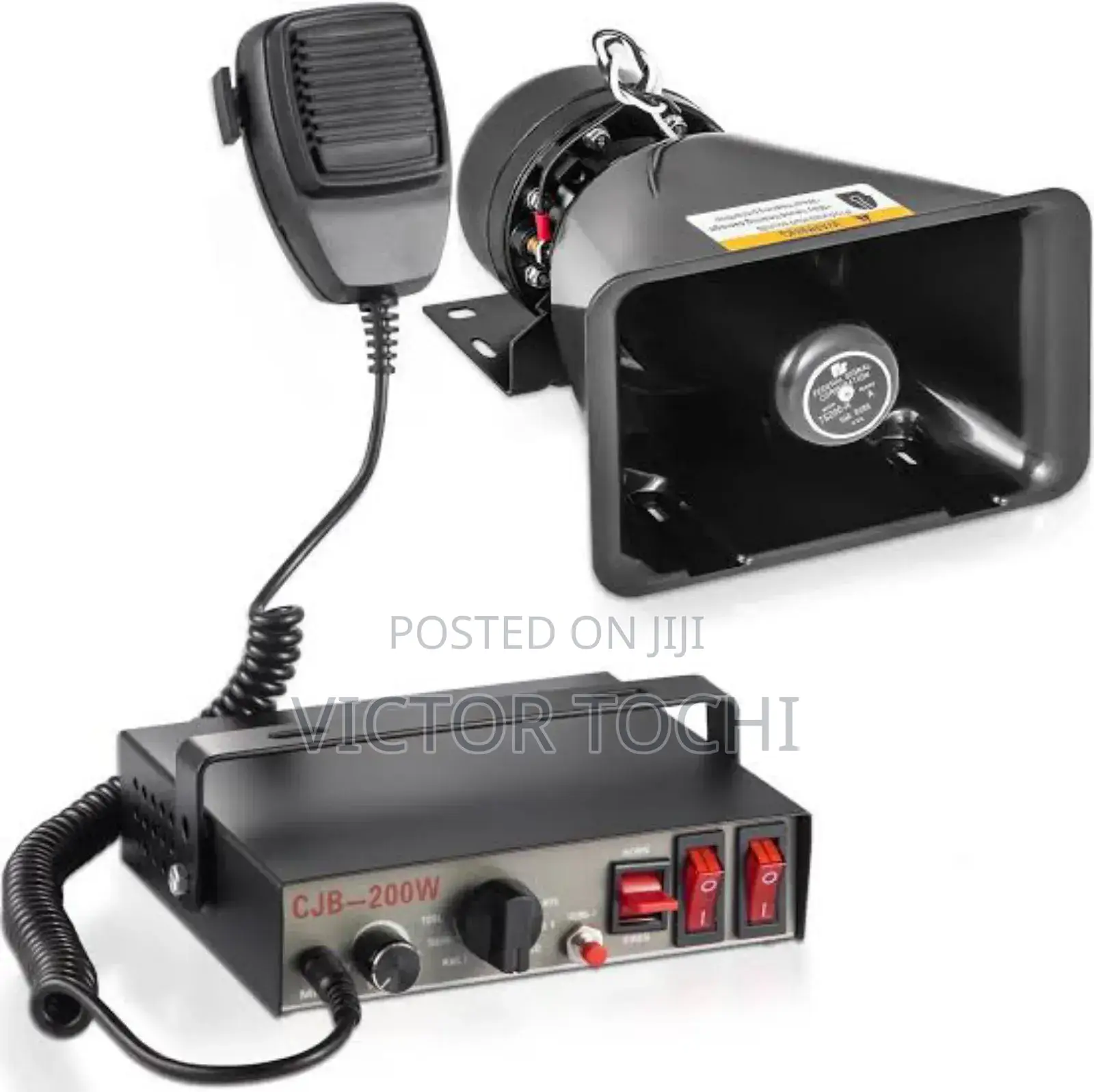 Car Loud Security Siren Horn and Amplifier