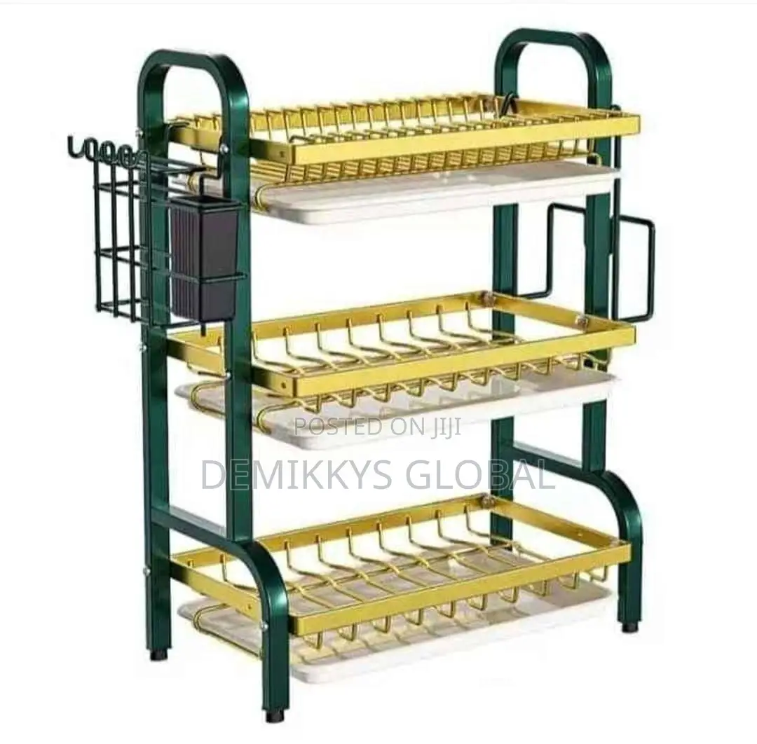 Stainless Steel Plate Rack 3 Tier