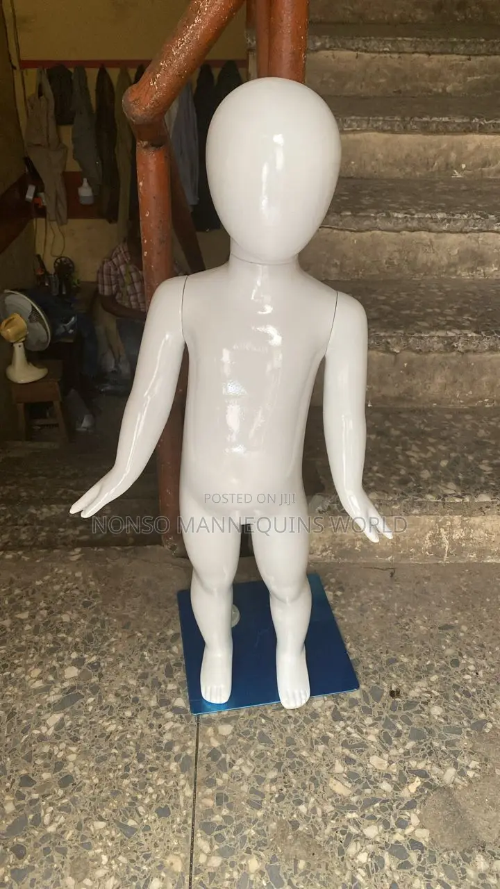 0 to 2 Years Glossy White Unisex Kids Mannequins