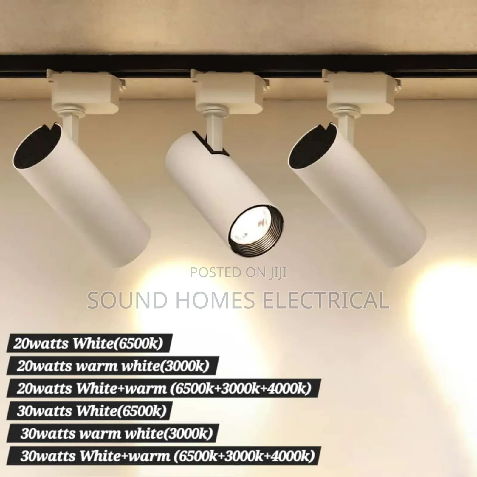 White Body Led Tracklight