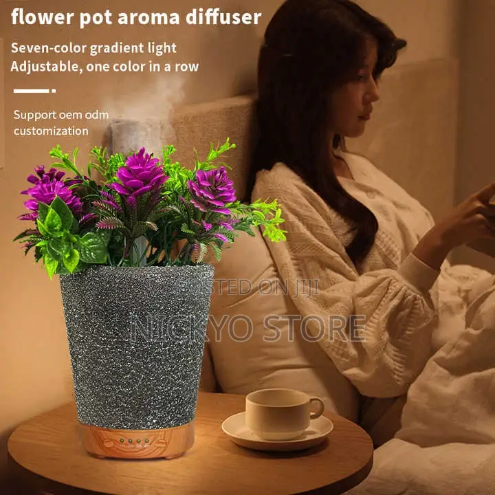 120ml Vase Air Humidifier With Artificial Flower
