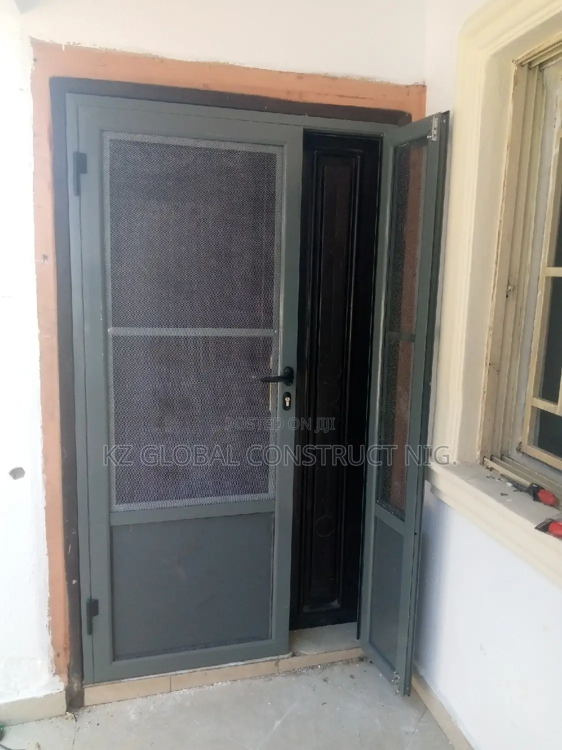 Aluminum Double Leaves Hinge Door Net Series 0001