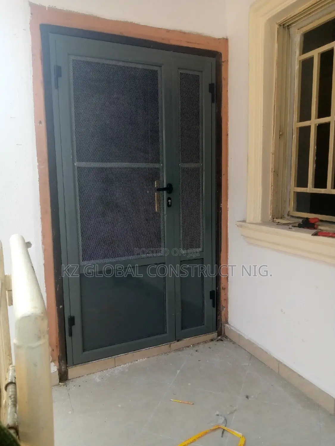 Aluminum Double Leaves Hinge Door Net Series 0001