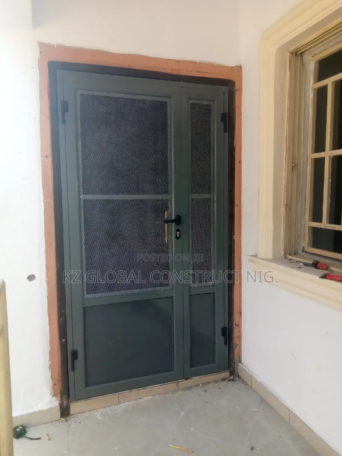 Aluminum Double Leaves Hinge Door Net Series 0001