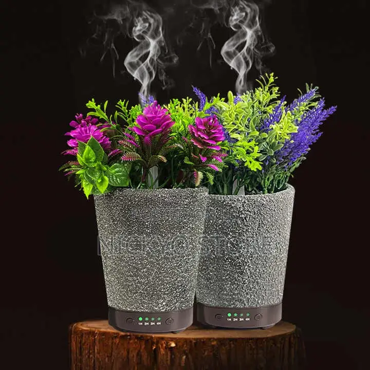 120ml Vase Air Humidifier With Artificial Flower