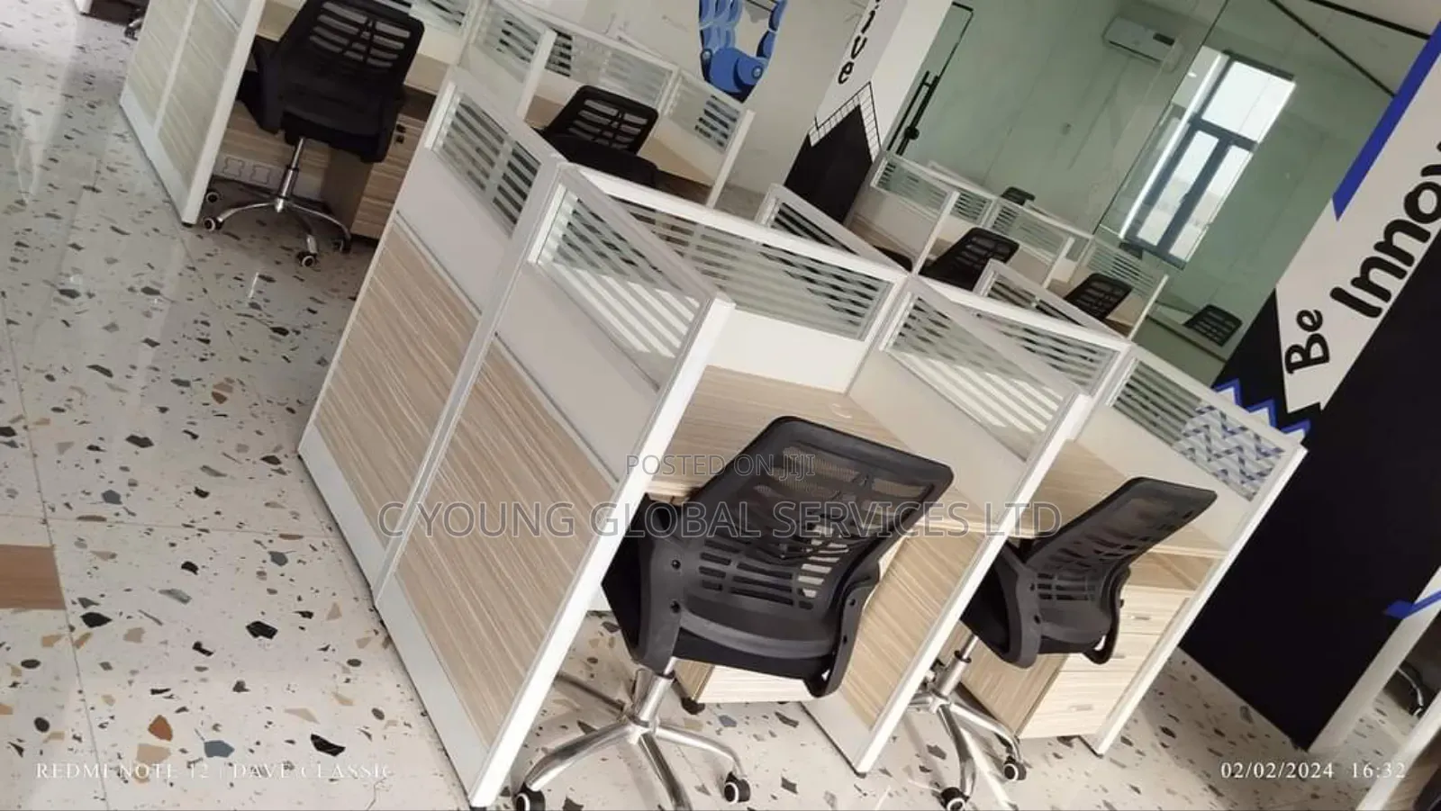 Office Table by 4 Chairs