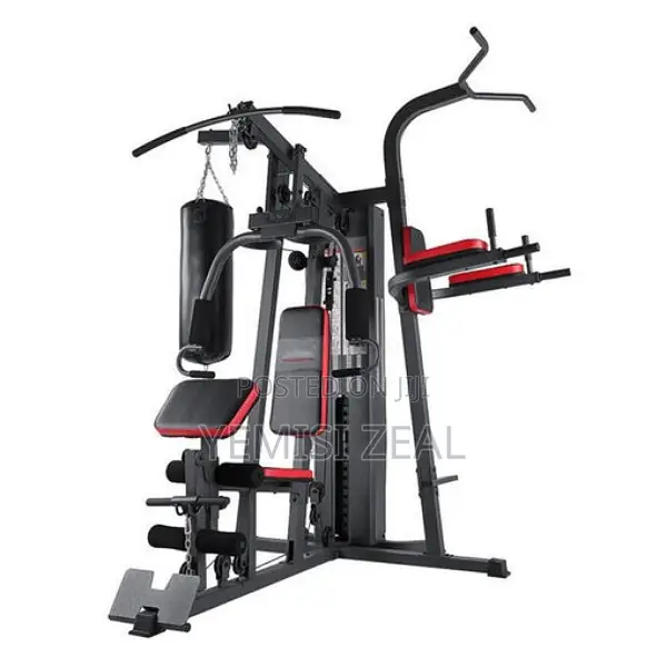 3 Station Multi-Gym With Punching Bag