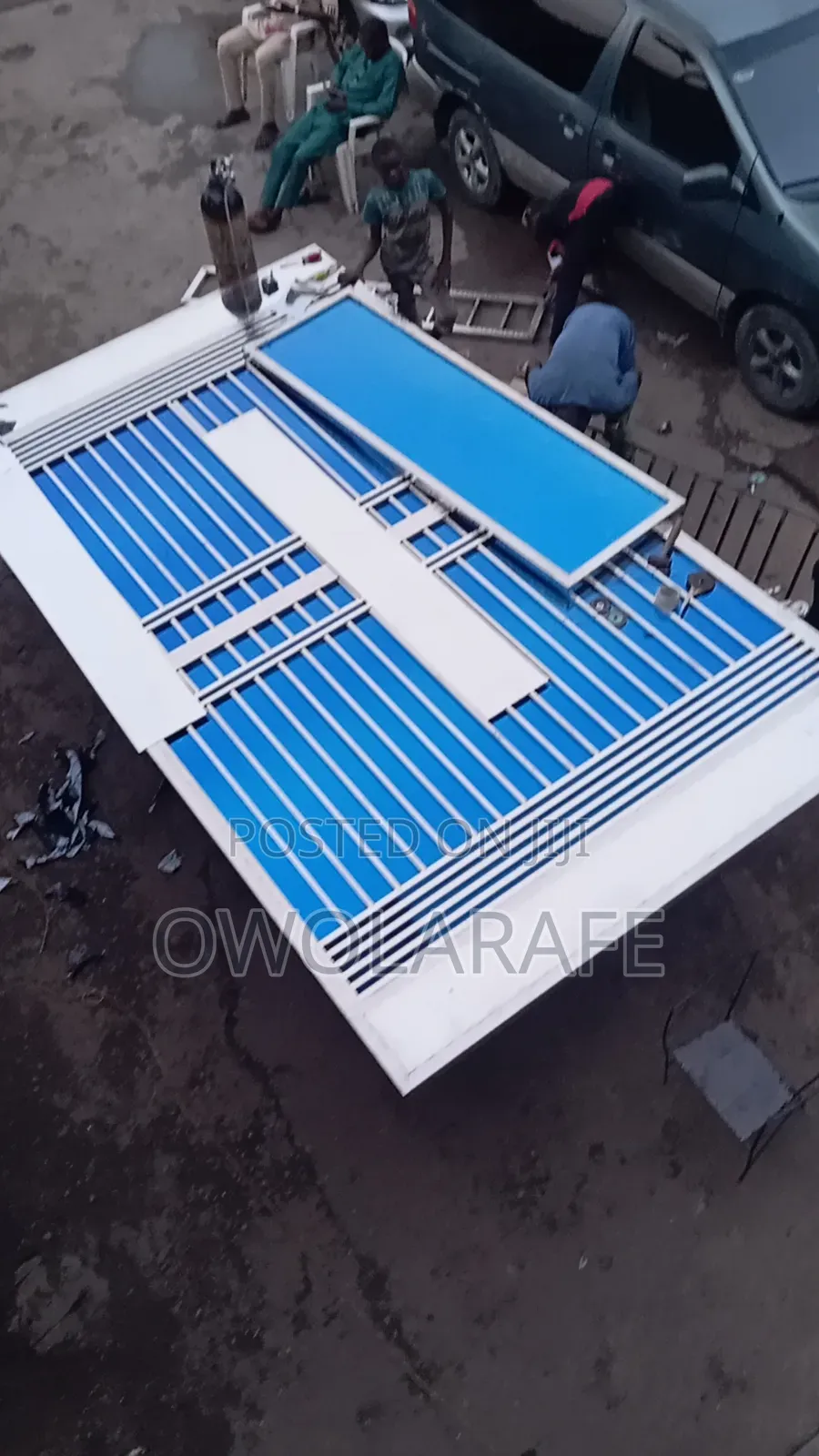 Stainless Steel Blue Gate Design