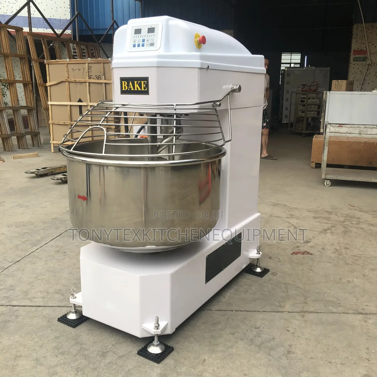 50kg Spiral Dough Mixer Machine One Bag of Floor