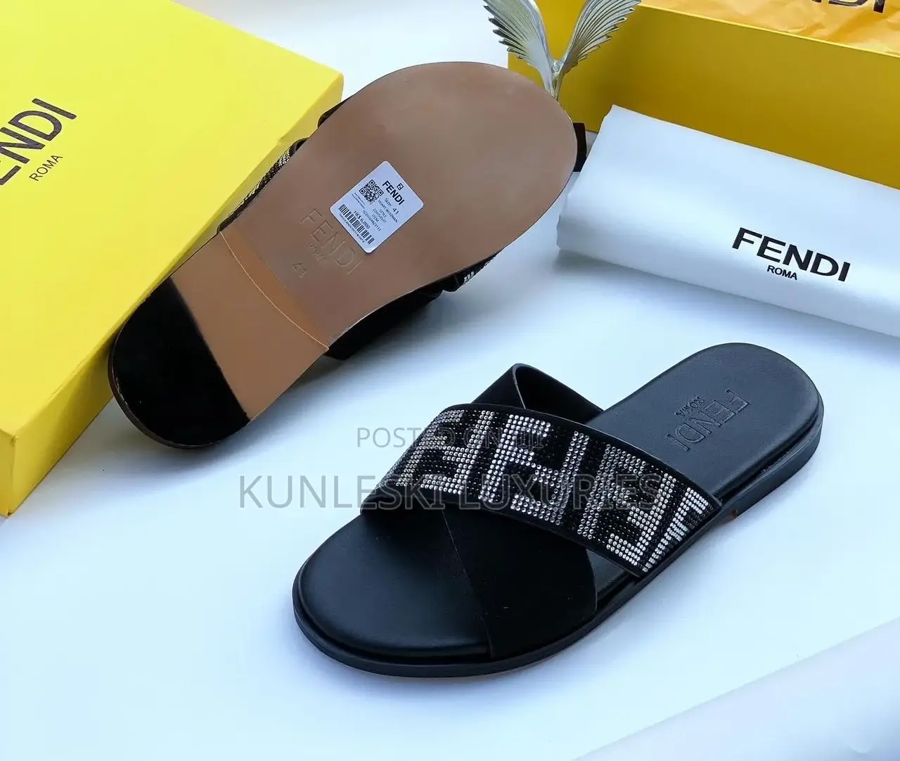Original Fendi Slippers for Men