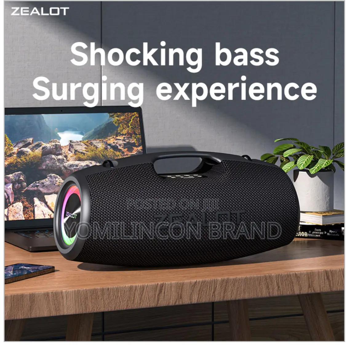 ZEALOT Bluetooth S78 Wireless Speaker - Black
