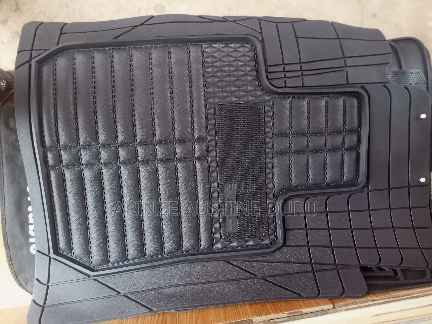3D BLACK Floor Mats Protection Waterproof Dustproof