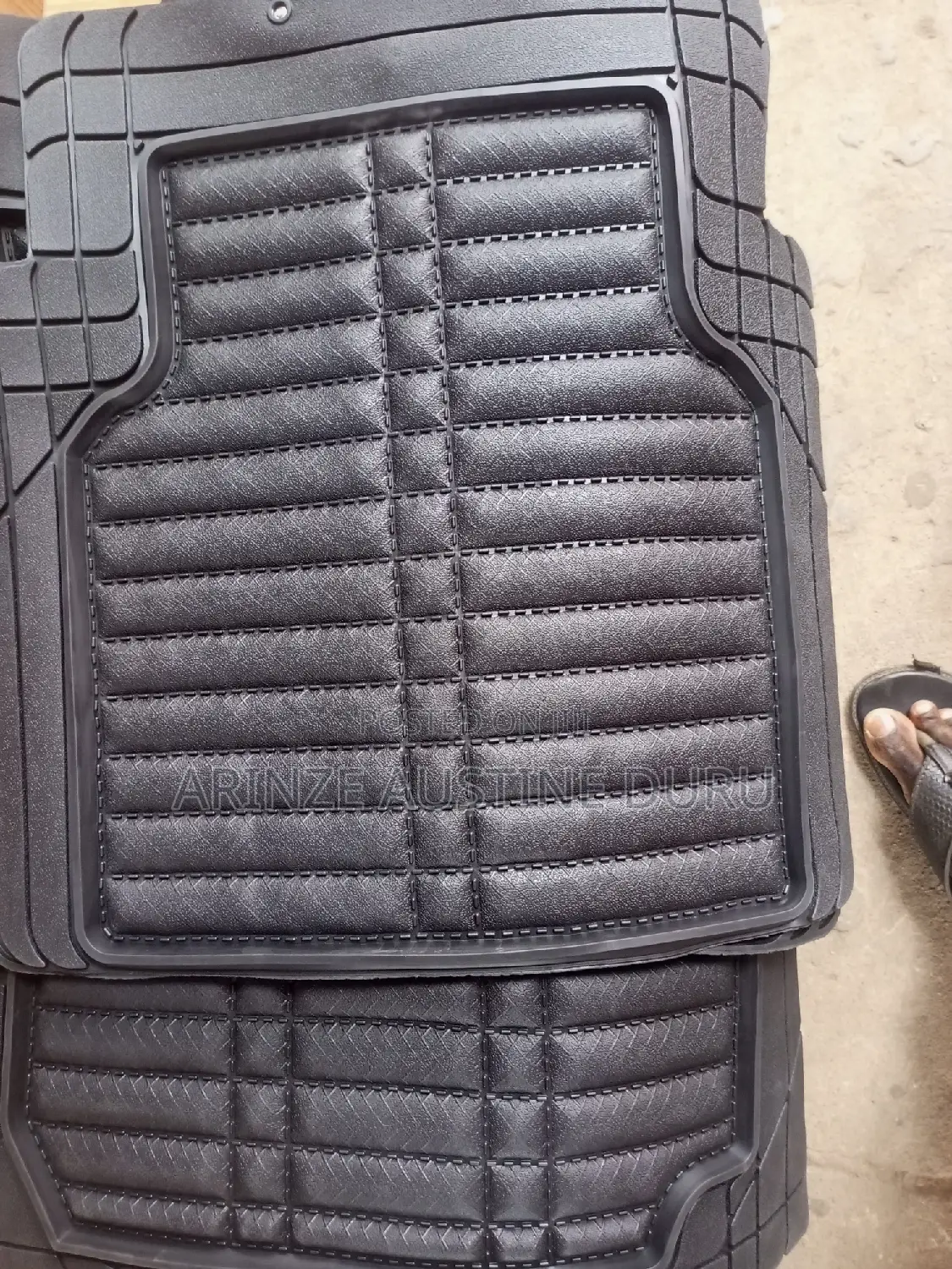 3D BLACK Floor Mats Protection Waterproof Dustproof
