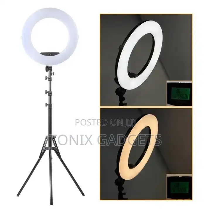 Rechargeable Led Selfie Ringlight + Tripod Stand- M45 18’’