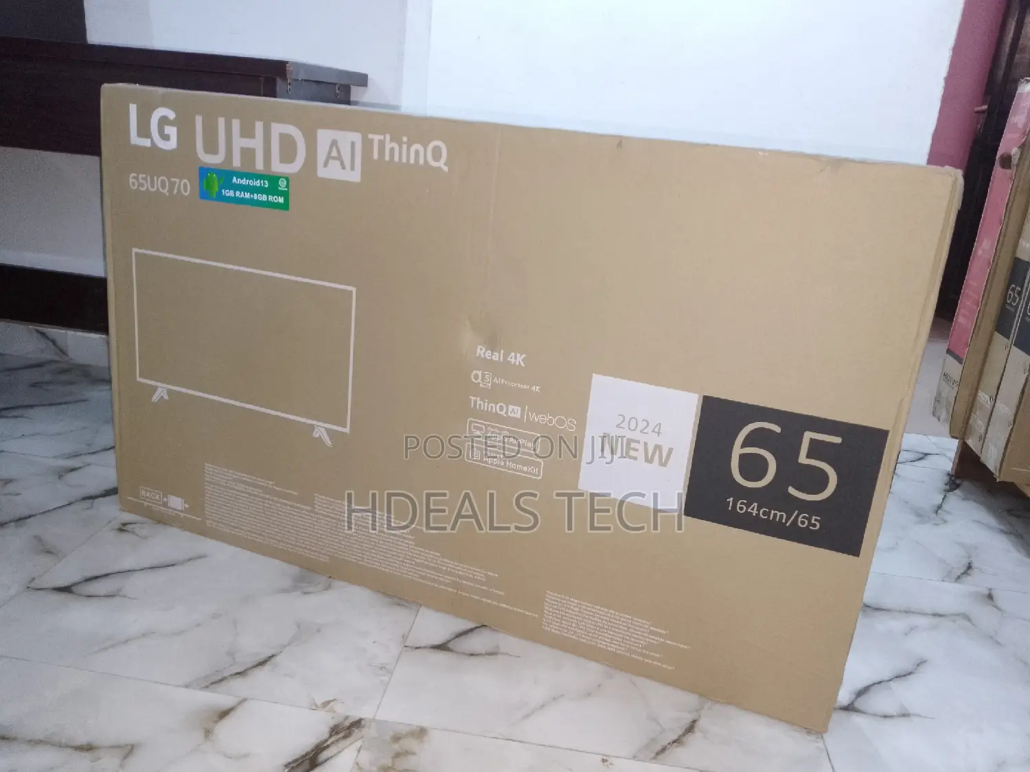 LG 65" Inches Smart Android With Netflix, Youtube Miracast