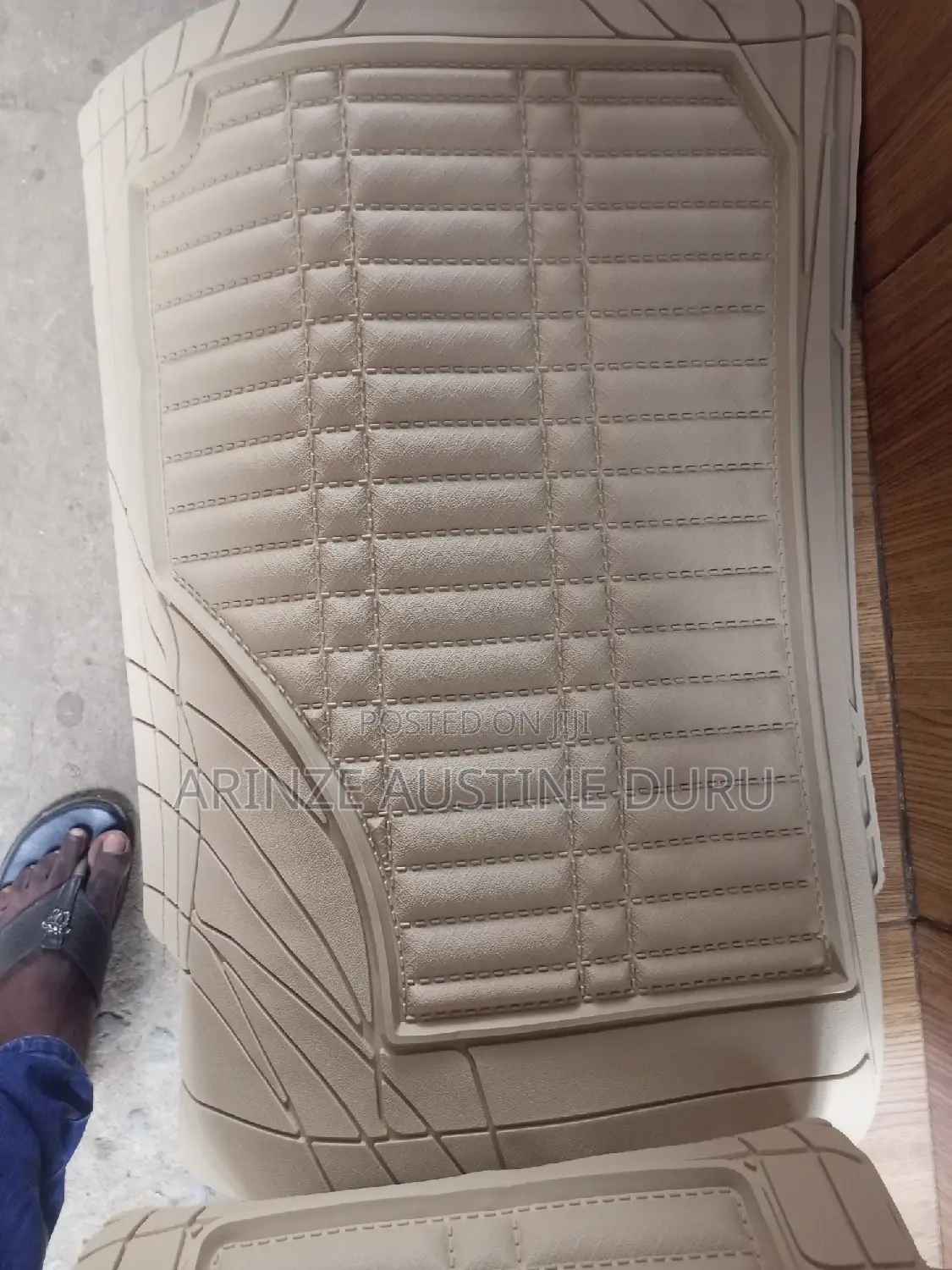 3D CREAM COLOR Floor Mats Protection Waterproof Dustproof