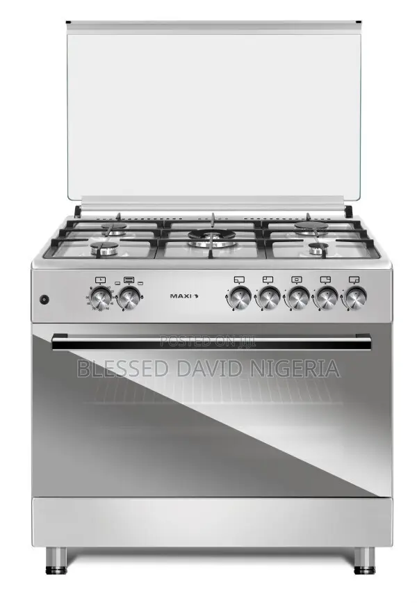 Maxi 60*90 5 Burner Gas Cooker Matte INOX TR