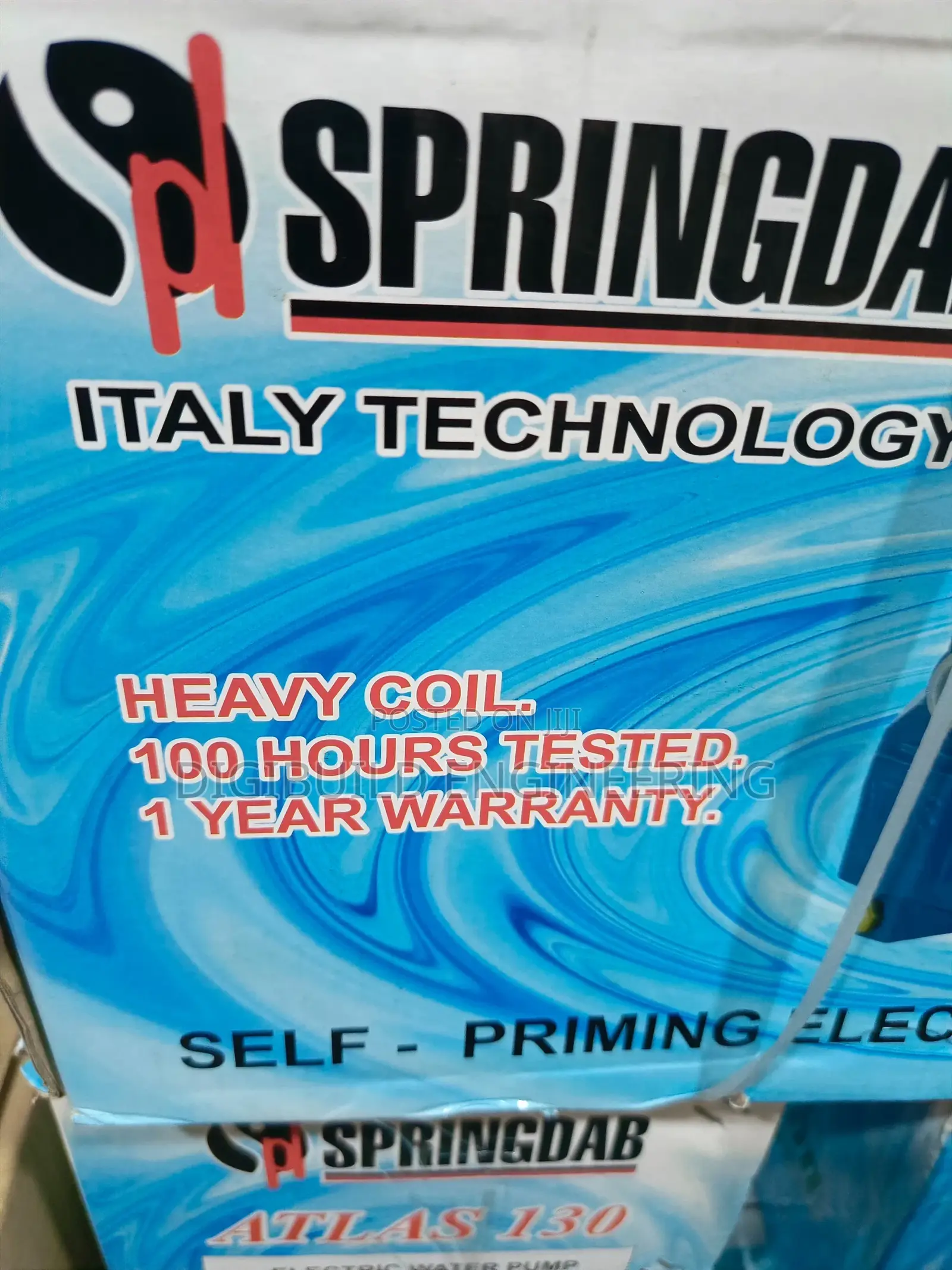 Springdab Atlas 130 Water Pump