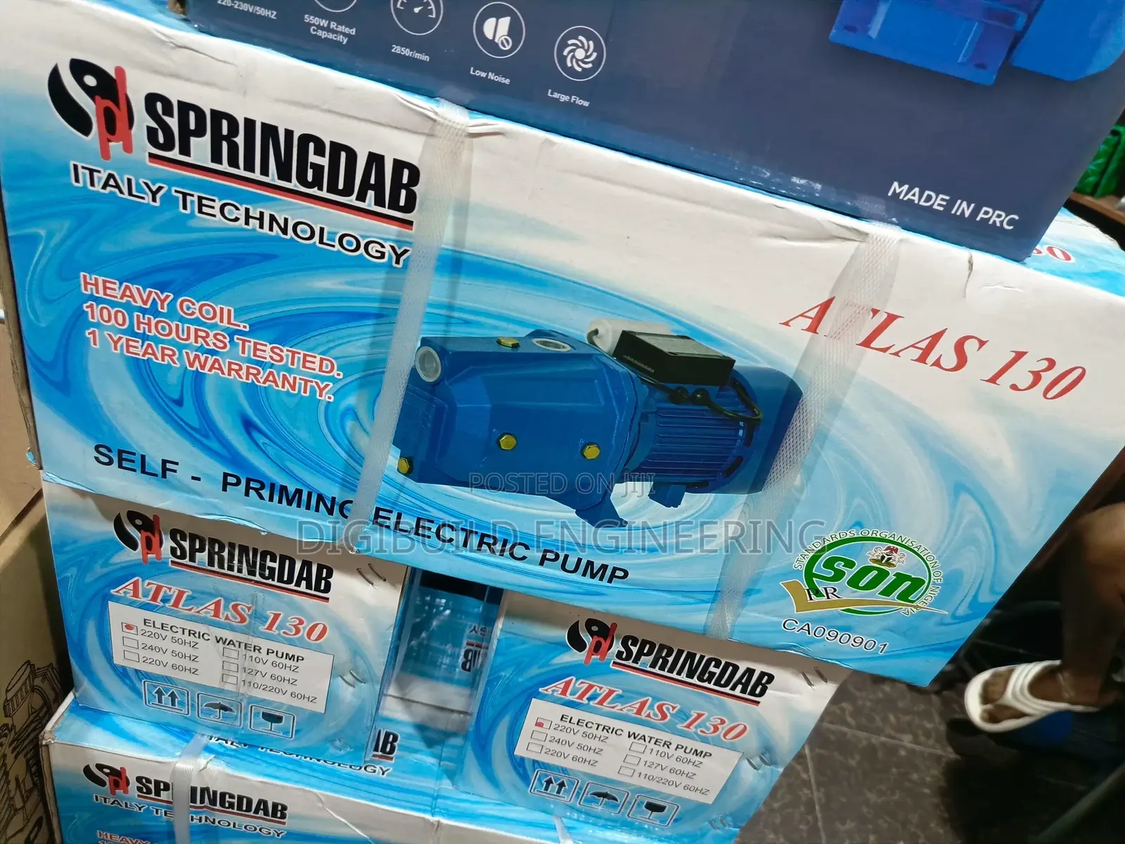 Springdab Atlas 130 Water Pump