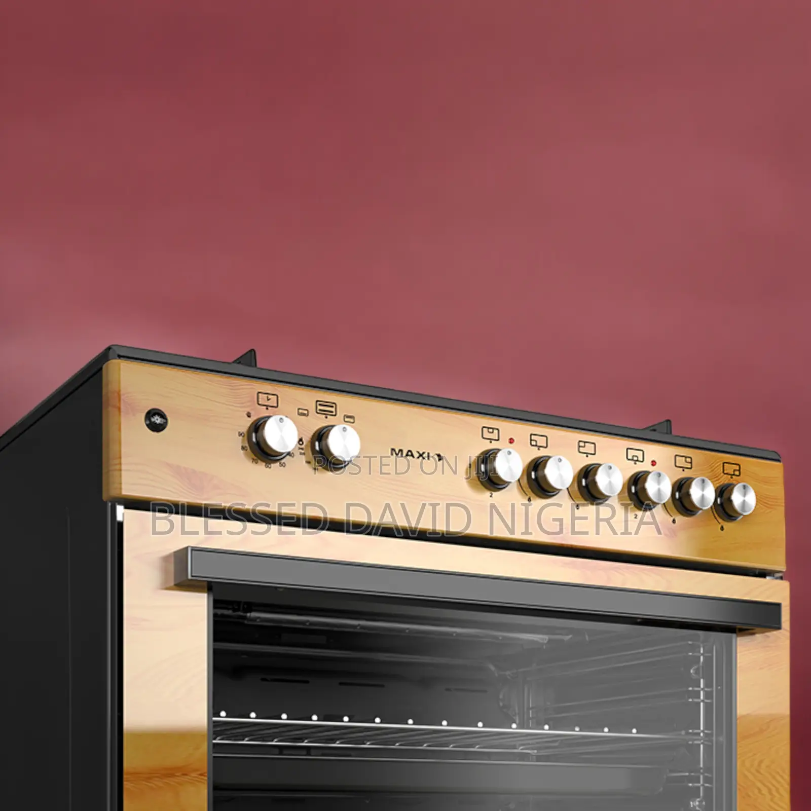 Maxi 60*90 (4+2) Burner Gas Cooker Wood TR