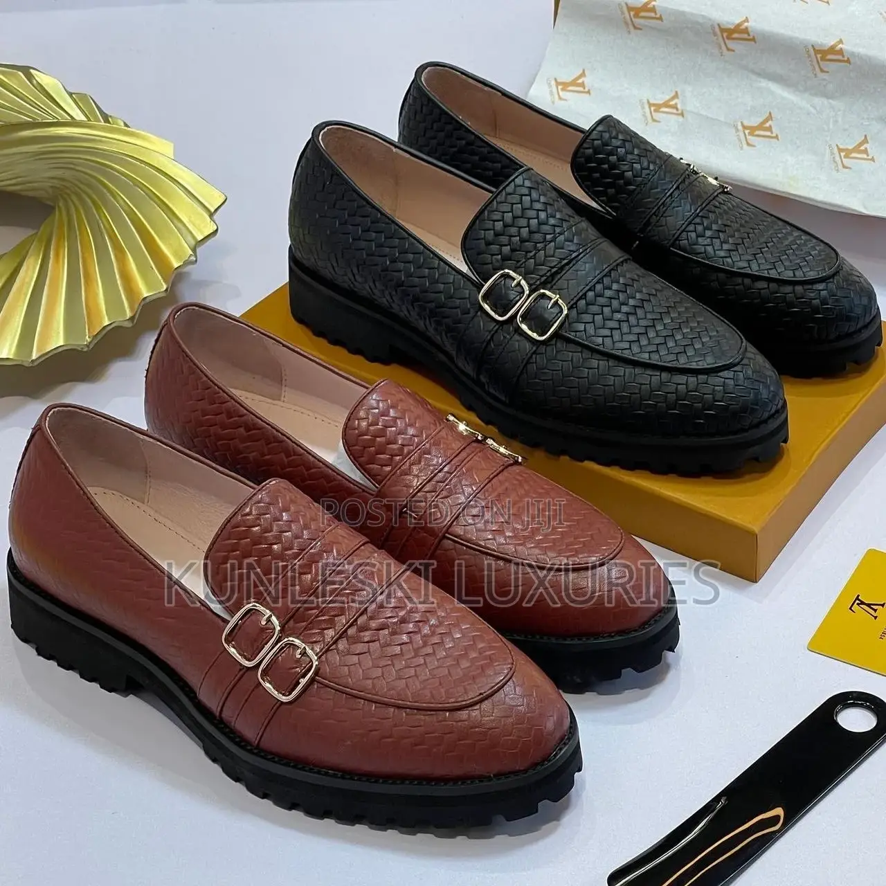 Original Louis Vuitton Leather Shoe for Men
