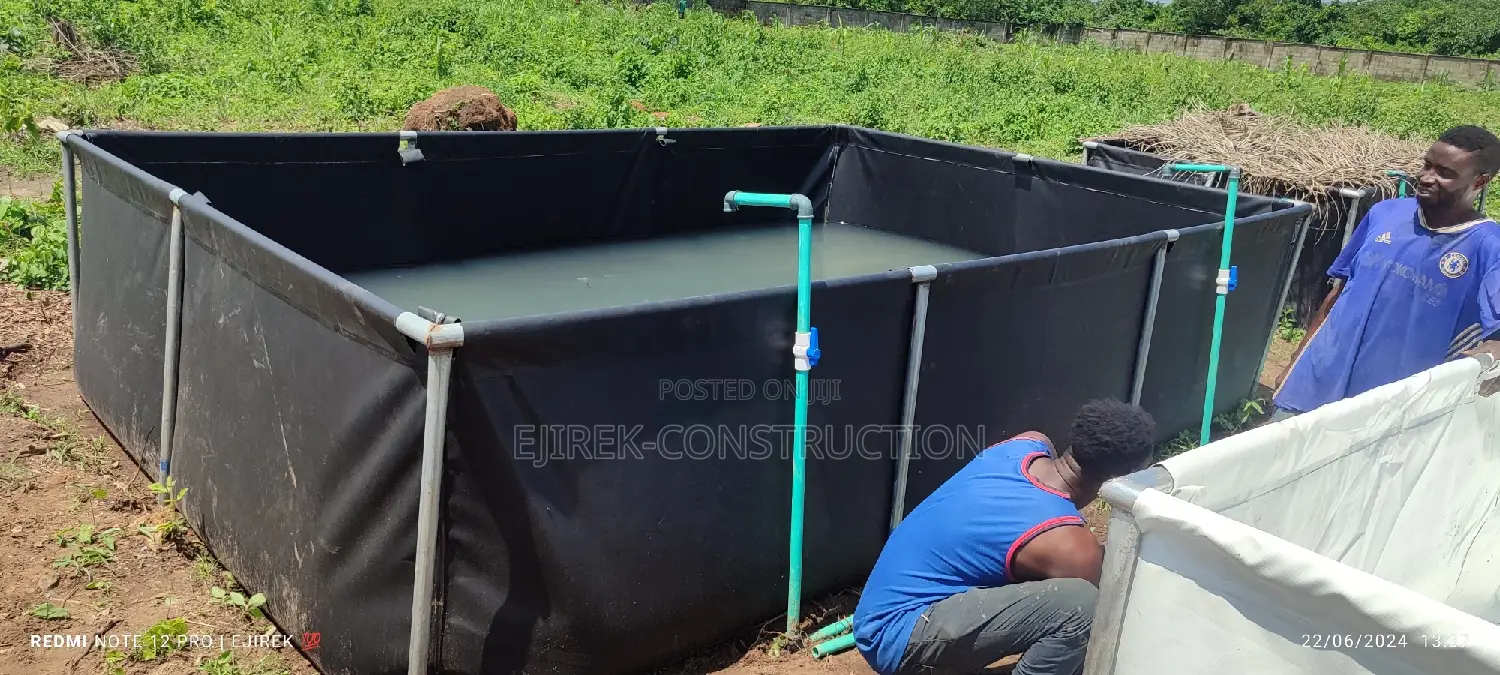 Mobile Tarpaulin Fish Pond (1500 Capacity Table Sizeoffish)