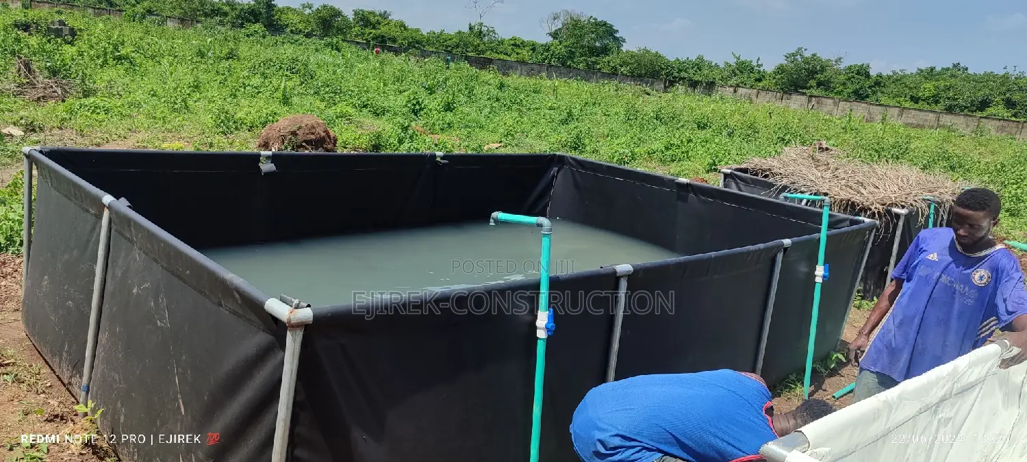 Mobile Tarpaulin Fish Pond (1500 Capacity Table Sizeoffish)