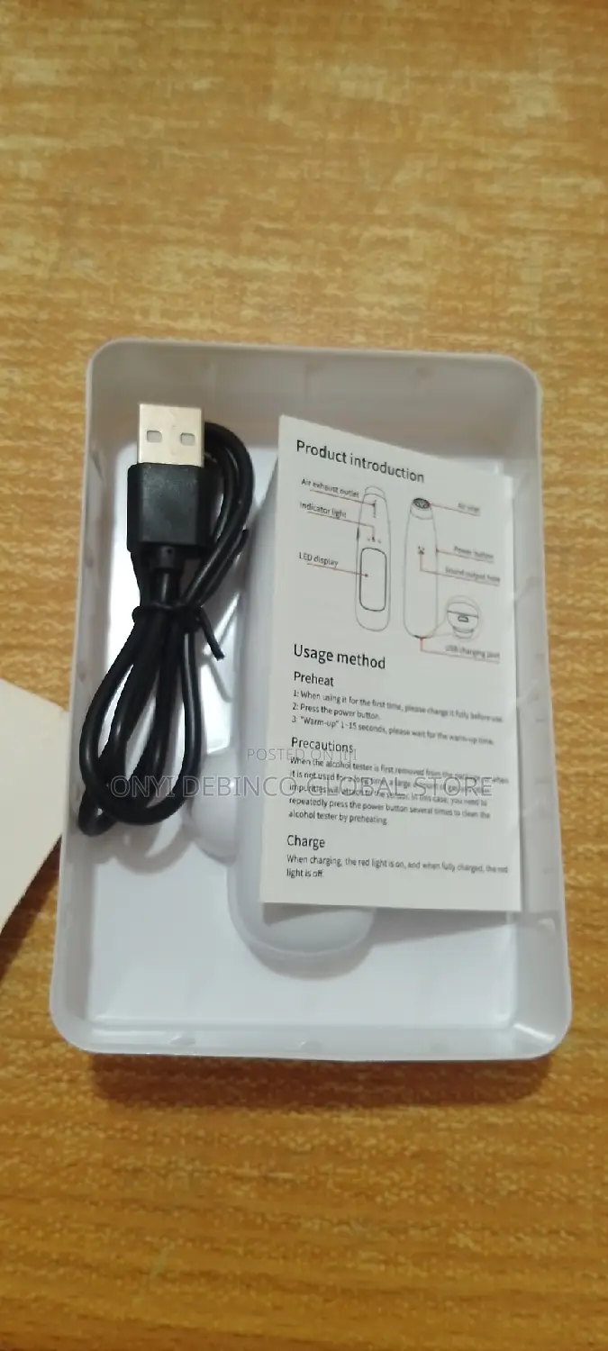 Rechargeable Alcohol Tester Professional Breath Digital LCD