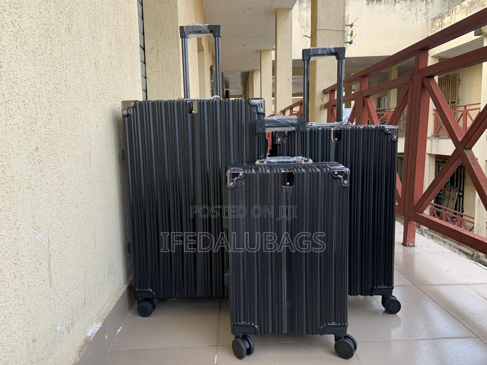 Set of Quality Aluminium Frame Travel Luggage