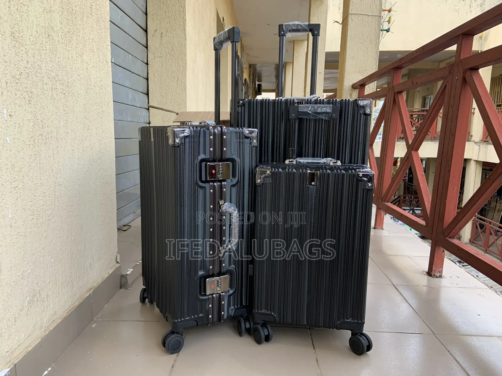 Set of Quality Aluminium Frame Travel Luggage