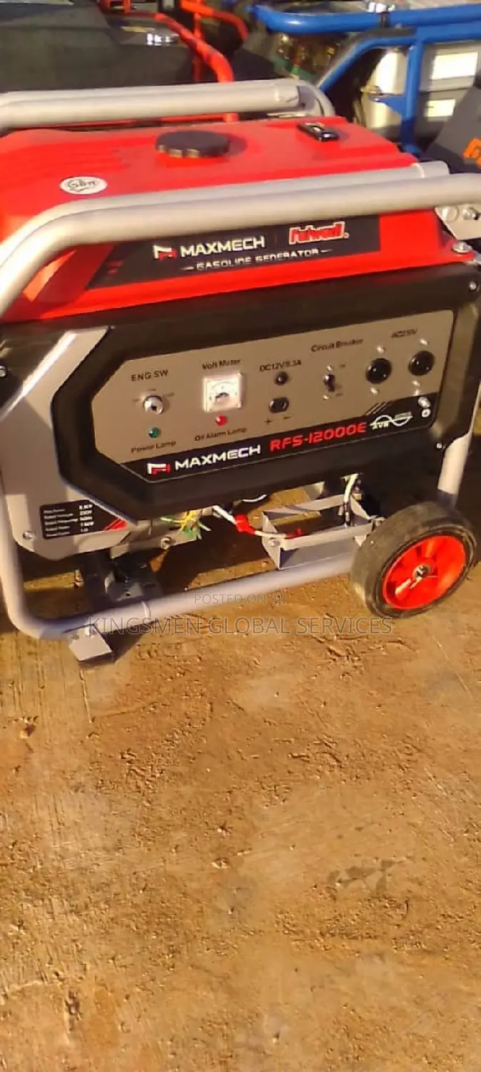 Maxmech 8.3KVA100% Copper Key Starter Generator | RFS-12000E