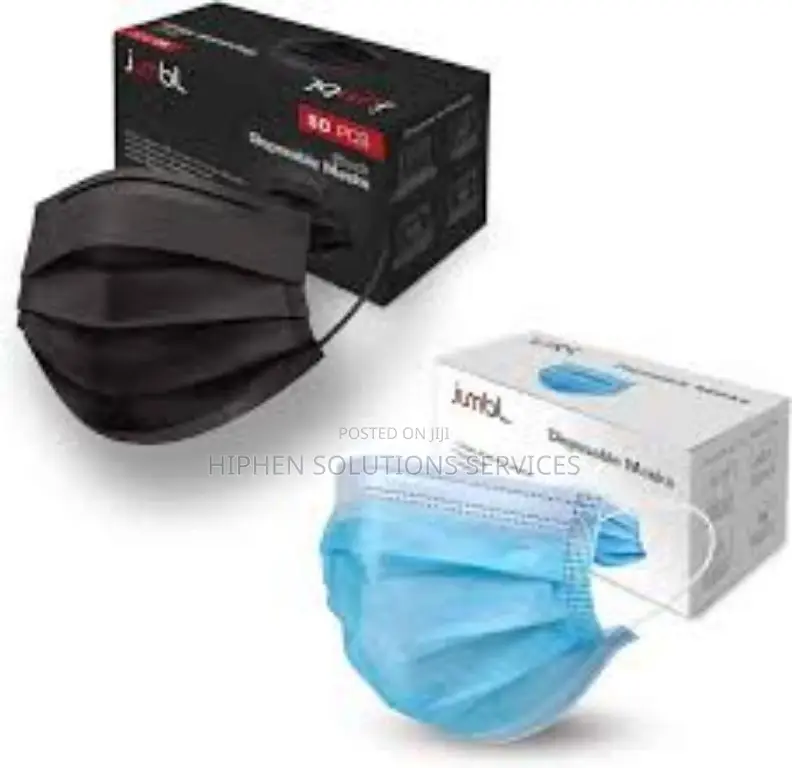 Disposable Face Mask Prevents Virus and Dust- Black