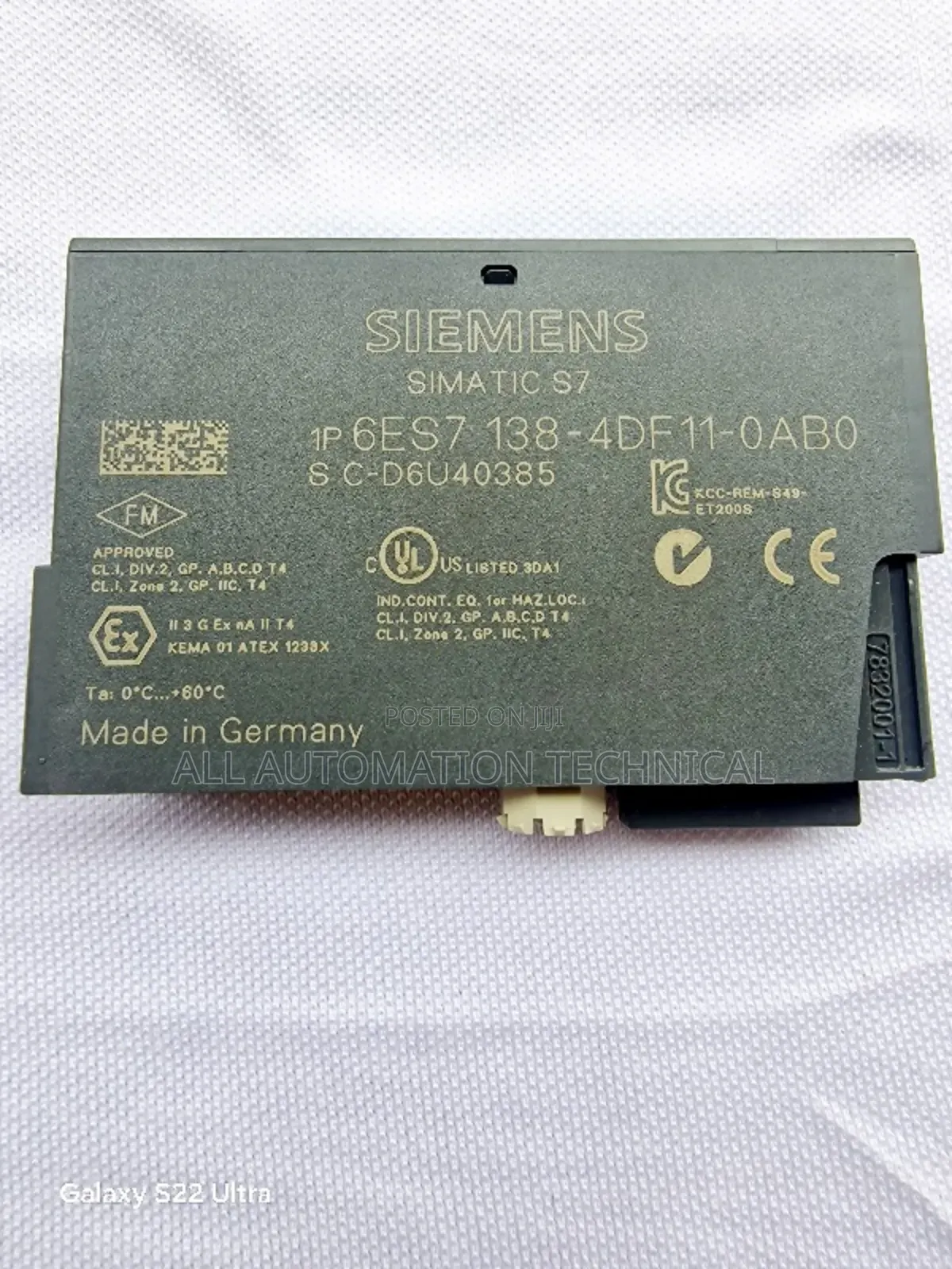 Siemens SIMATIC DP Electronics Module | 6es7138-4df11-0ab0