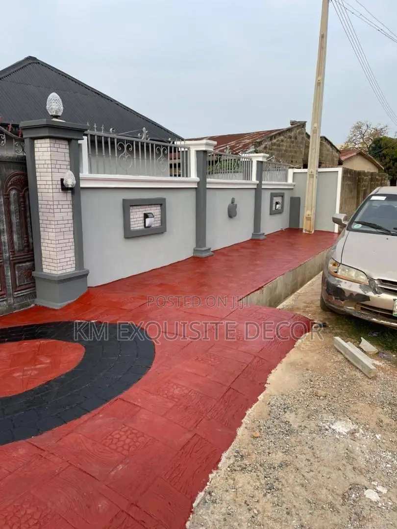 Woodframe Concrete Stamped Floor