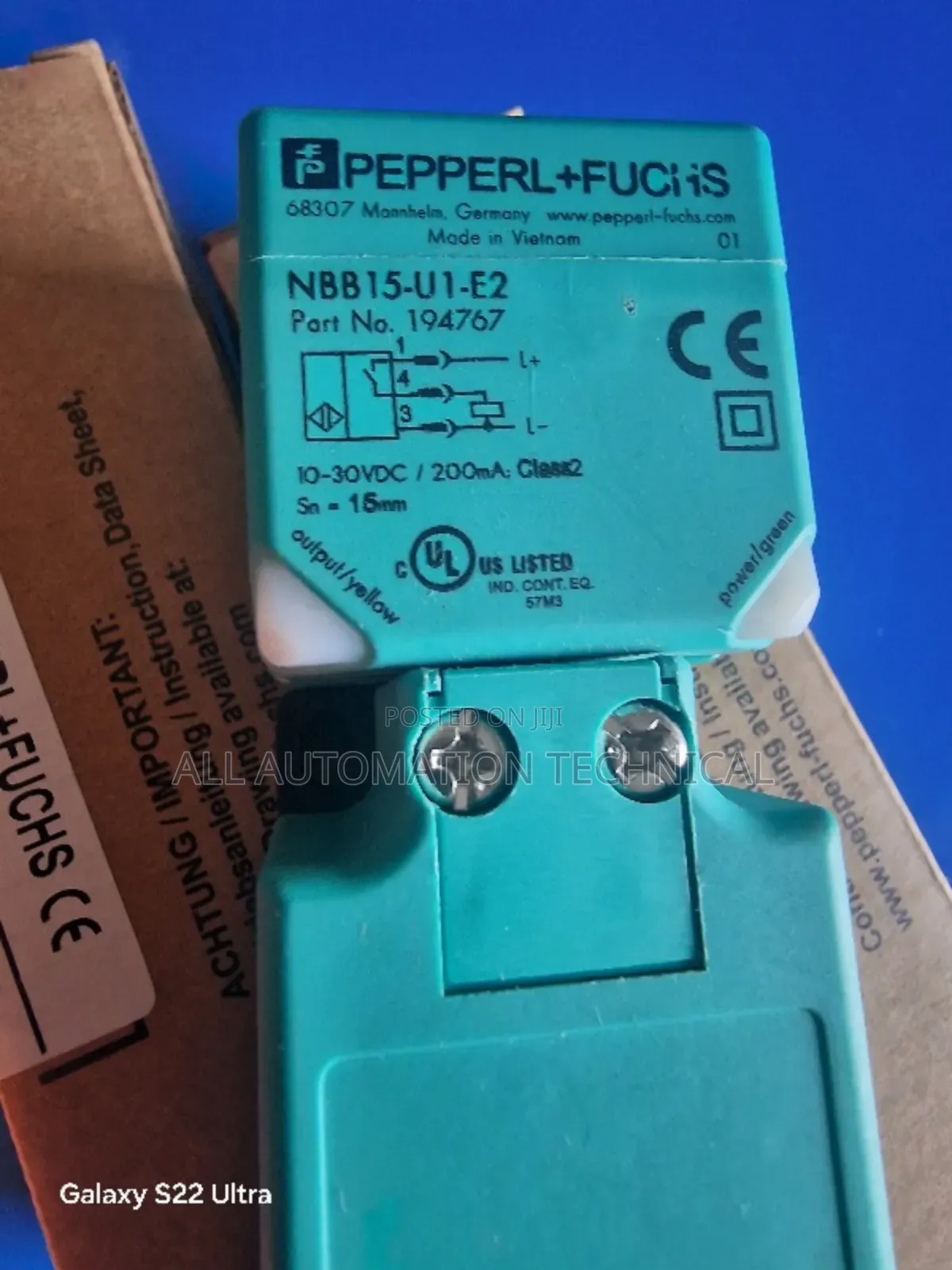 Pepperl+Fuchs NBB15-U1-E2 Inductive Sensor | 194767