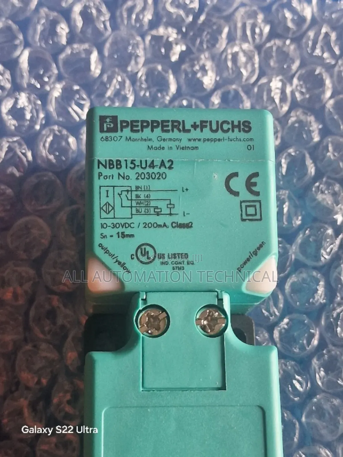 Pepperl + Fusch Inductive Sensor NBB15-U4-A2 | 203020