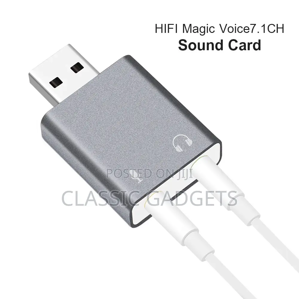 External USB Sound Card HIFI Magic Voice 7.1CH Microphone