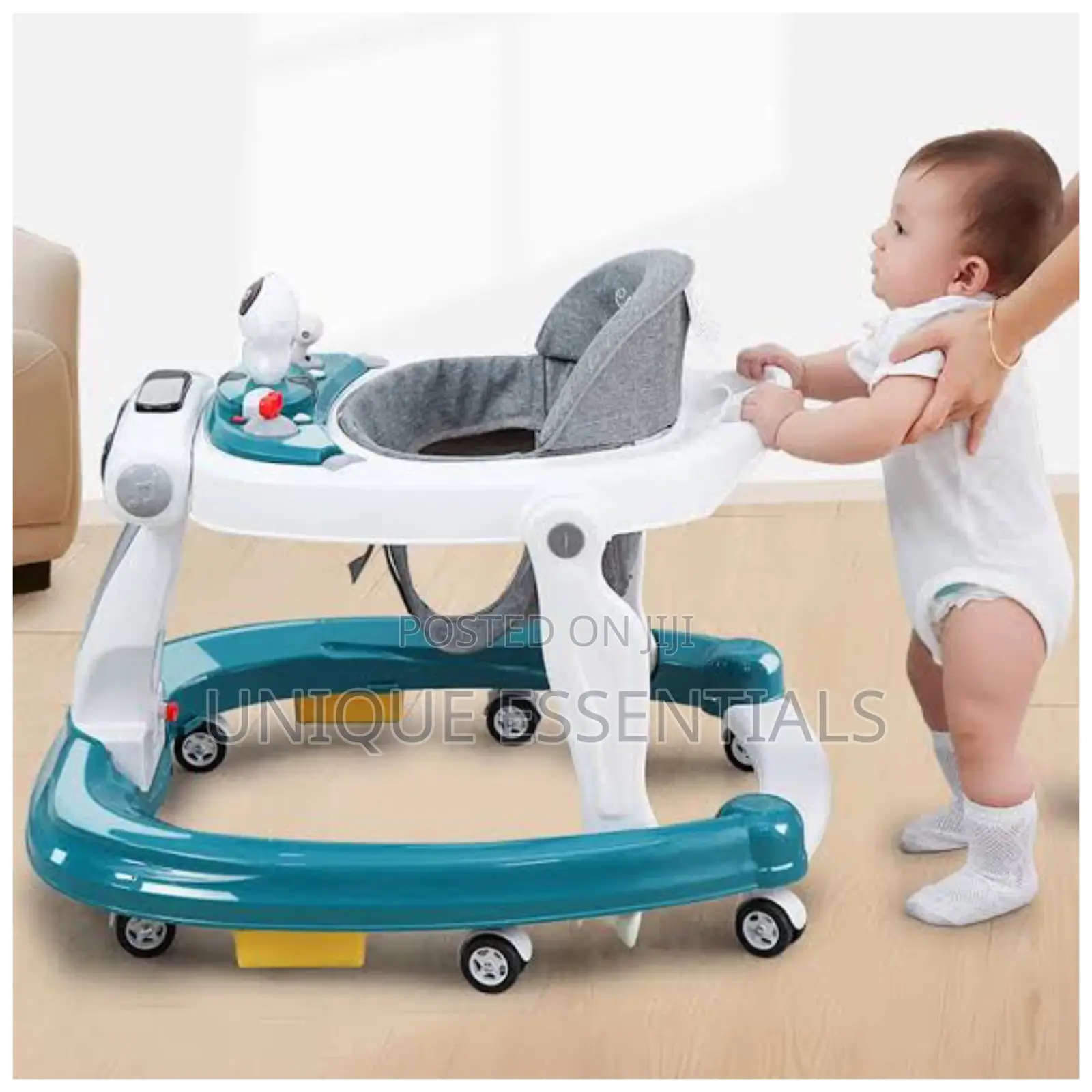 Baby Walker With Pusher and Head Cover