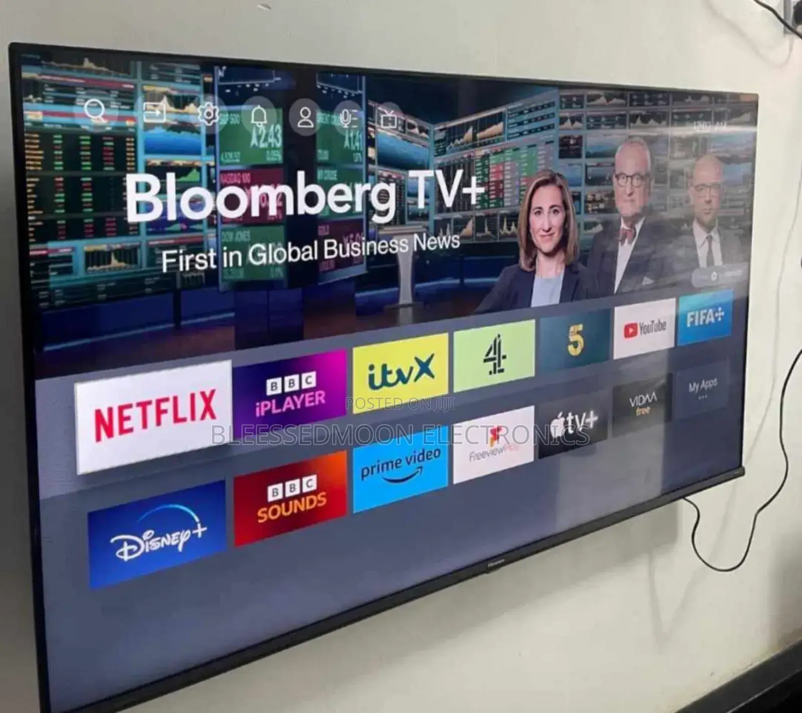Hisense Smart Full Version 85inches Television Flameles Body