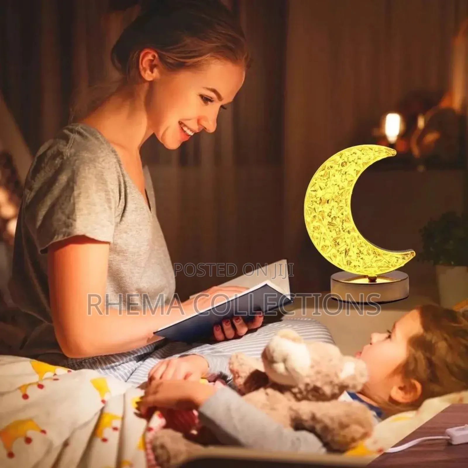 3D Rechargeable Moonlight Crystal Touch Home Decor