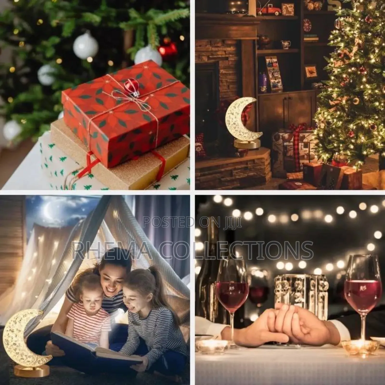 3D Rechargeable Moonlight Crystal Touch Home Decor