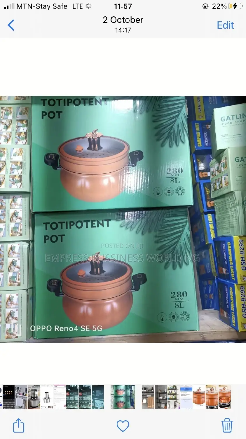 Pot Style Pressure Cooker With Steamer -8 Liters