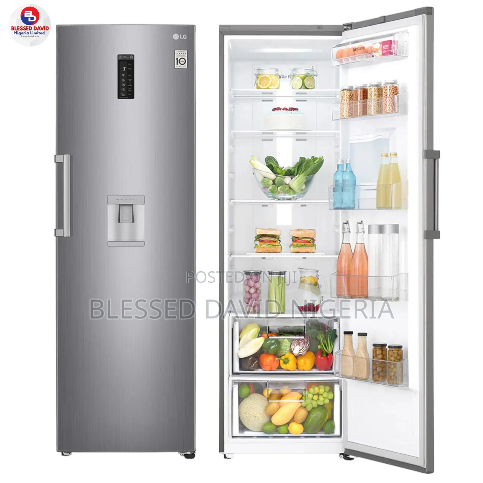 LG GC-F411ELDM 411L Single Door Refrigerator