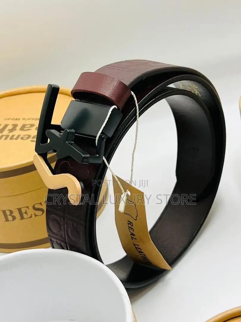 Top Quality Luxury FERRAGAMO Pure Leather Waist Belt