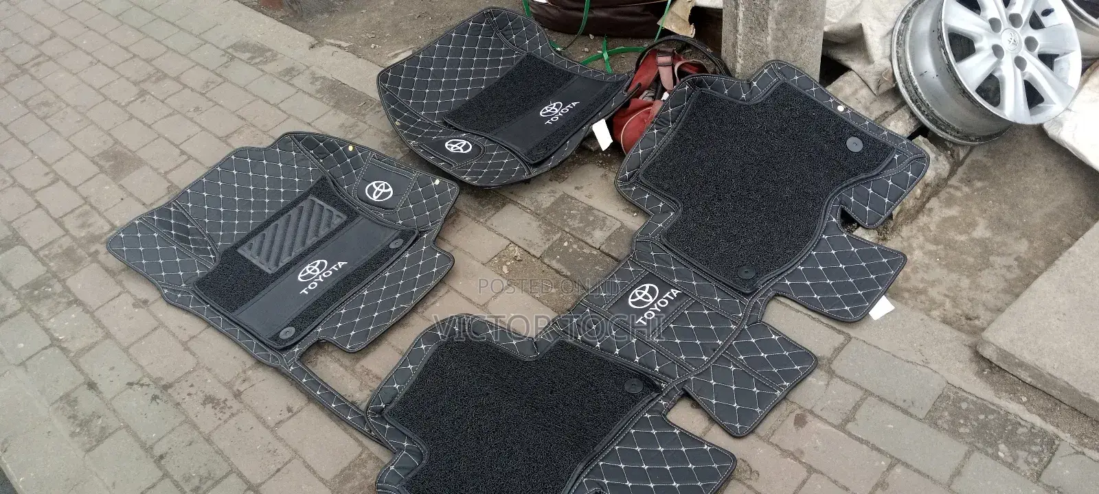 Double Layer Leather Footmat Prado 2006 - 2012